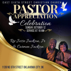 Pastor Appreciation Celebration October 12th 