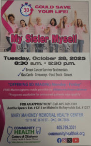 My sister Myself October 28th event