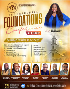 Foundations Conference Live - October 18, 1-5 pm. Pastor Jackson is one of the presenters. 