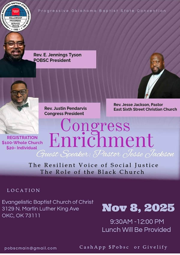 Congress Enrichment: The Resilient Voice of Social Justice, The Role of the Black Church. Nov 8 9:30 am - 12 pm
