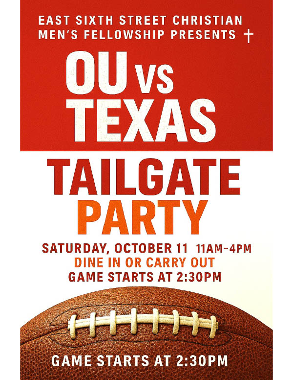 OU vs Texas Tailgate Party Saturday Oct 11
