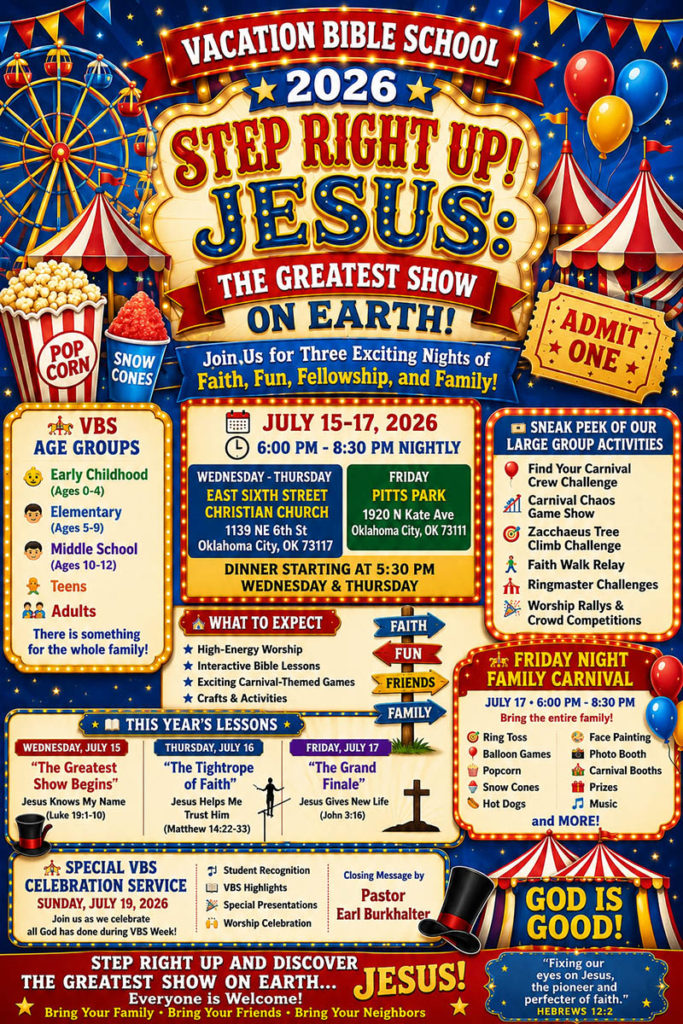Vacation Bible School 2026 July 15-17